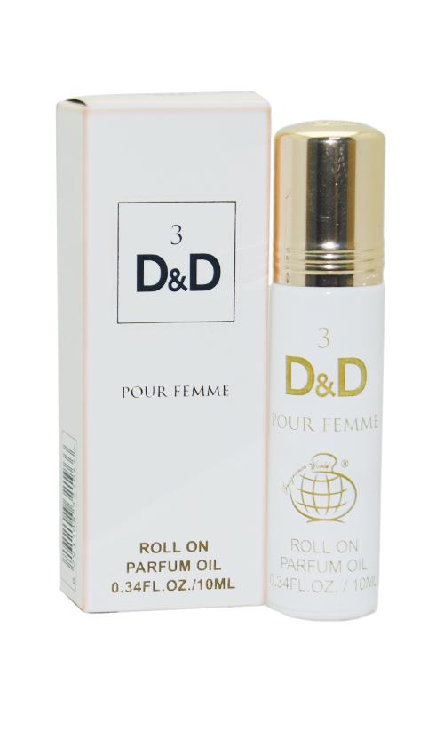 Парфумована вода Fragrance World D & D № 3 mini roll 10 мл (29080)