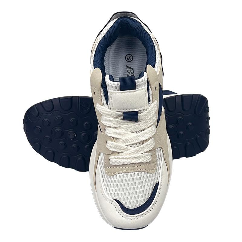 Кроссовки женские на платформе 20810-5 p. 39 24-24,5 см Бежево-синий