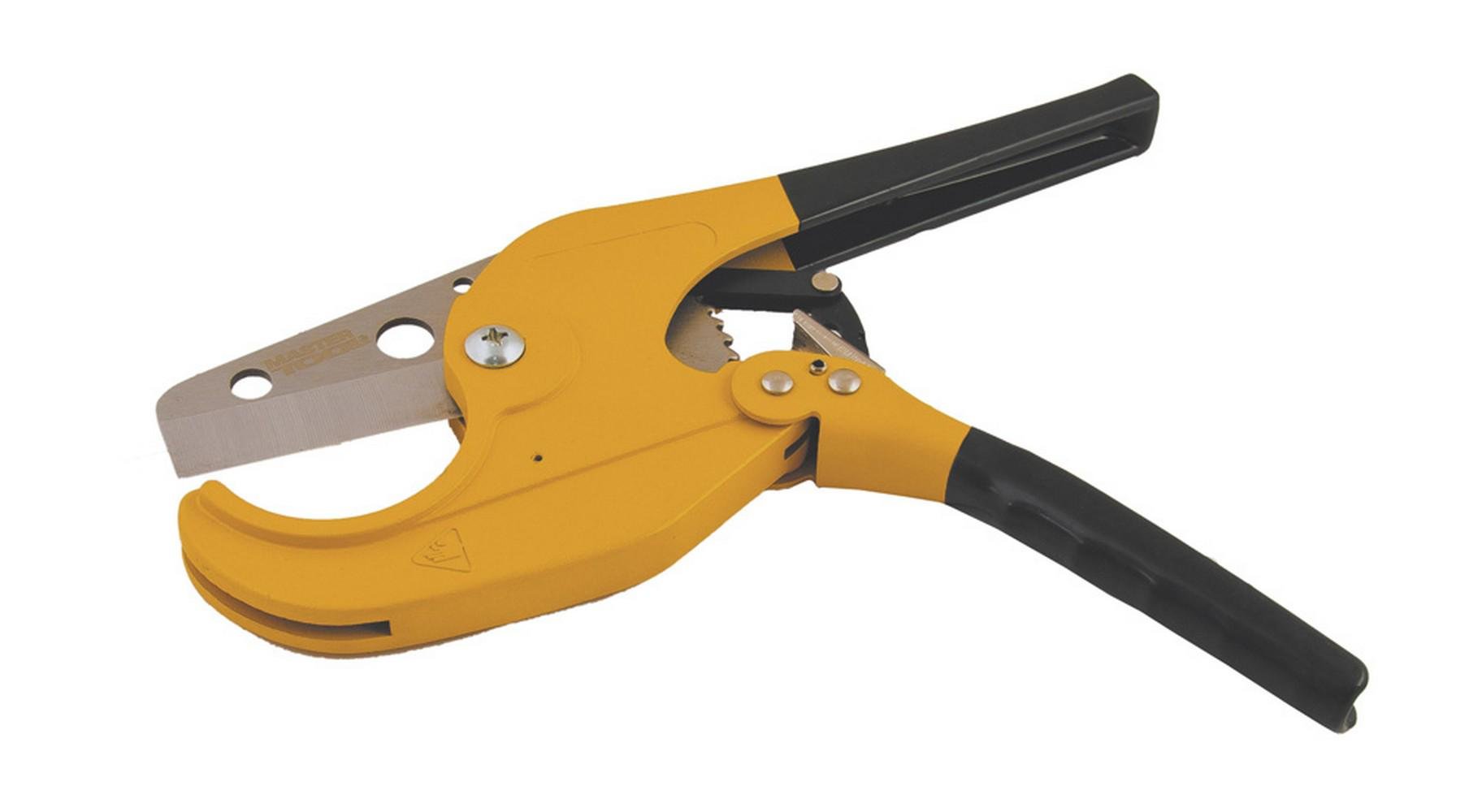 Труборіза для пластикових труб MasterTool 3-63 мм лезо SS руків’я з TPR-покриттям (74-0313)