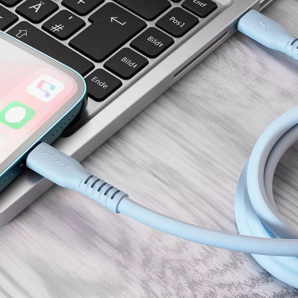Кабель Proove Eternal Type-C для Lightning 27W 1 м Світло-блакитний (612207) - фото 3