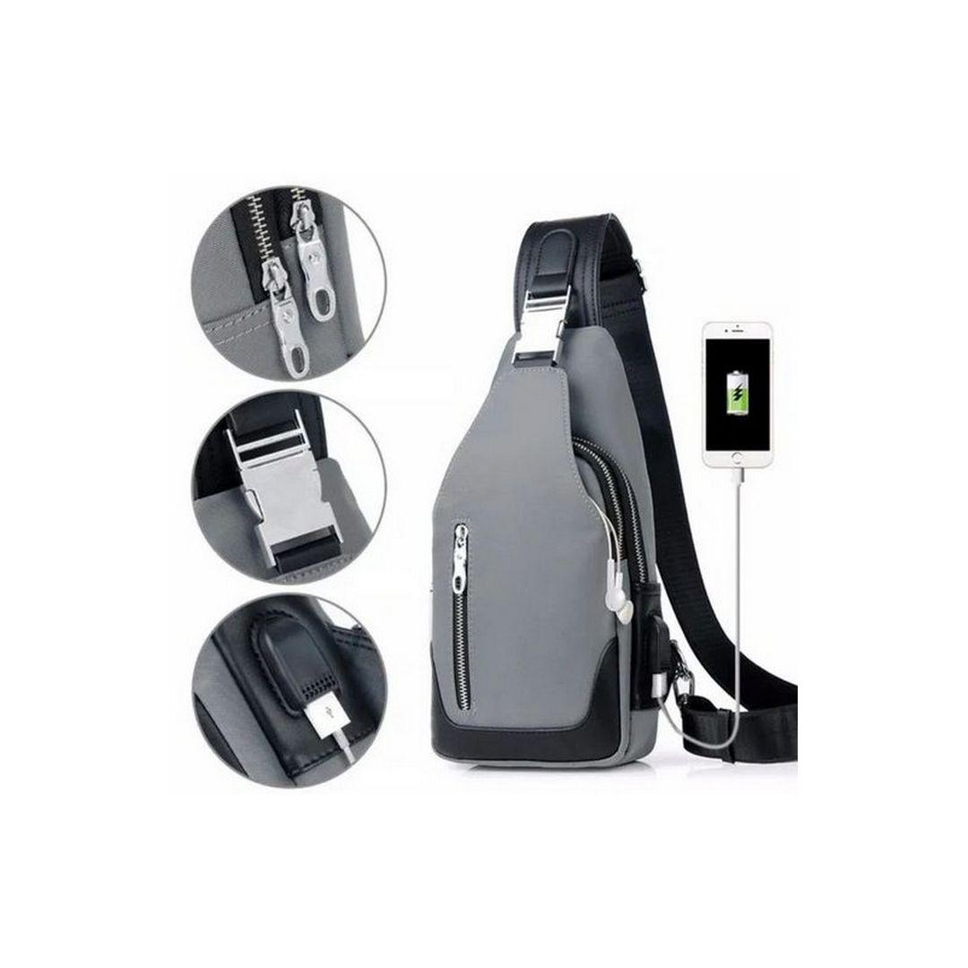 Нагрудна сумка через плече Oxford Grey