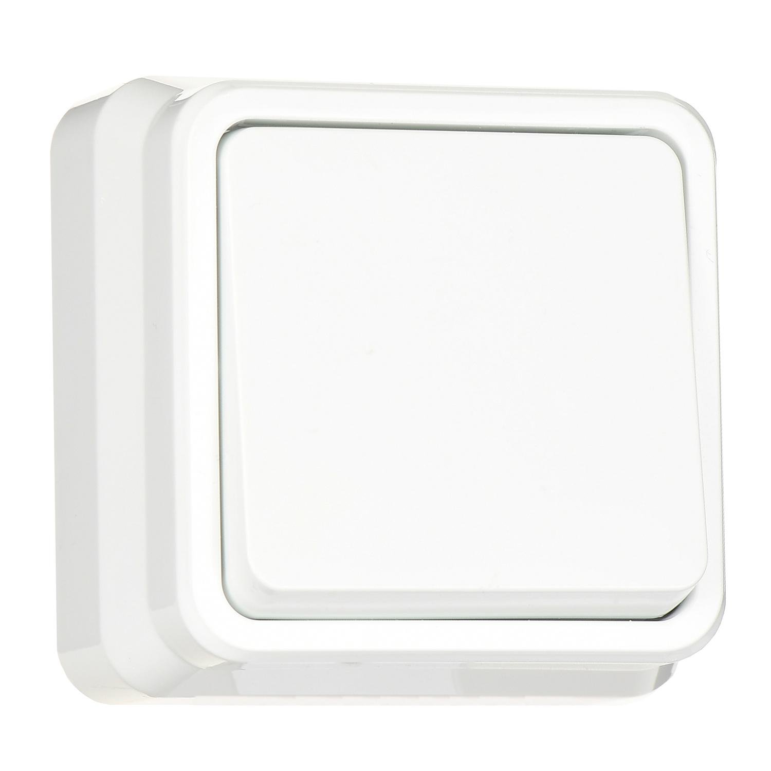 Выключатель одноклавишный Gunsan Misya Белый (MS 05 11 101)