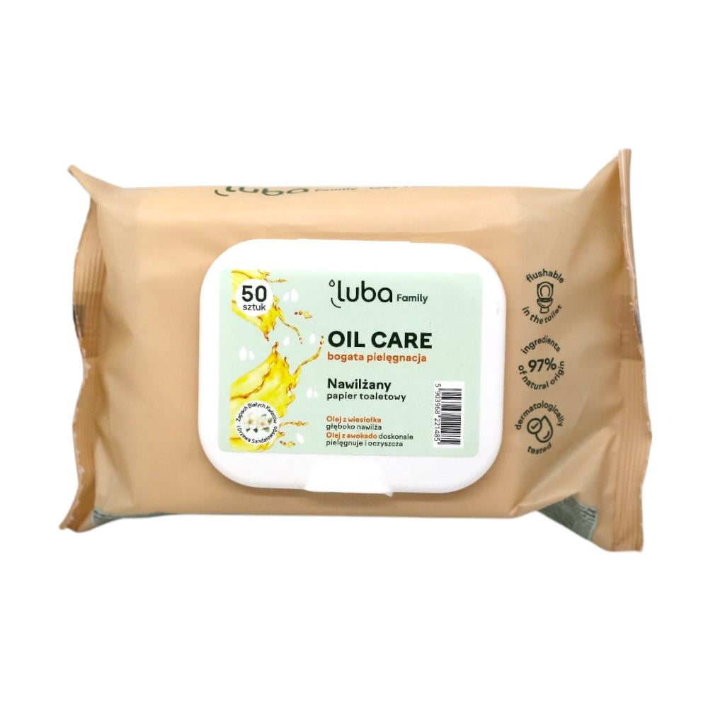 Туалетная бумага Luba Family Oil Care с клапаном влажная 50 шт. (НФ-00008203)