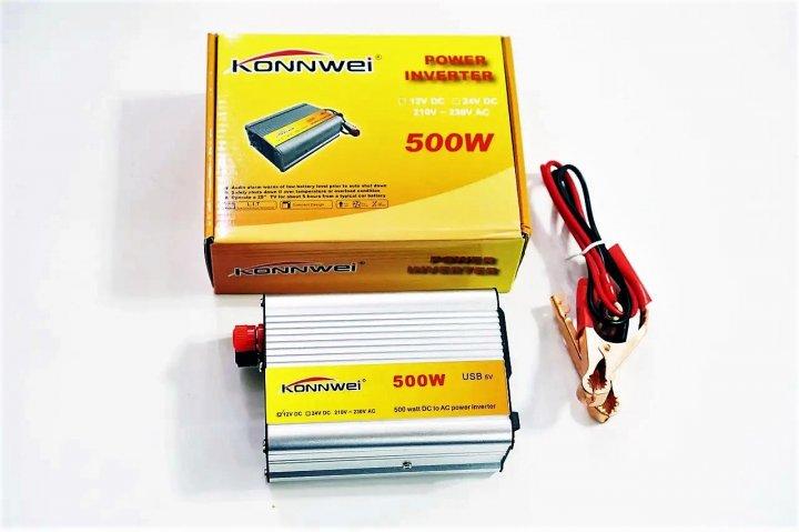 Инвертор автомобильный KONNWEI 500 W 12 V (40) - фото 4