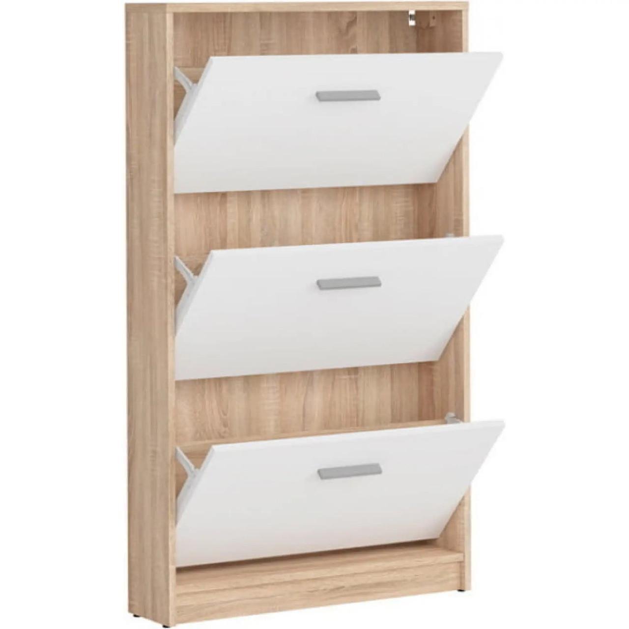 Тумба для обуви Гербор Непо SFB3K Дуб Сонома/Нимфея Альба (GRB-1348)