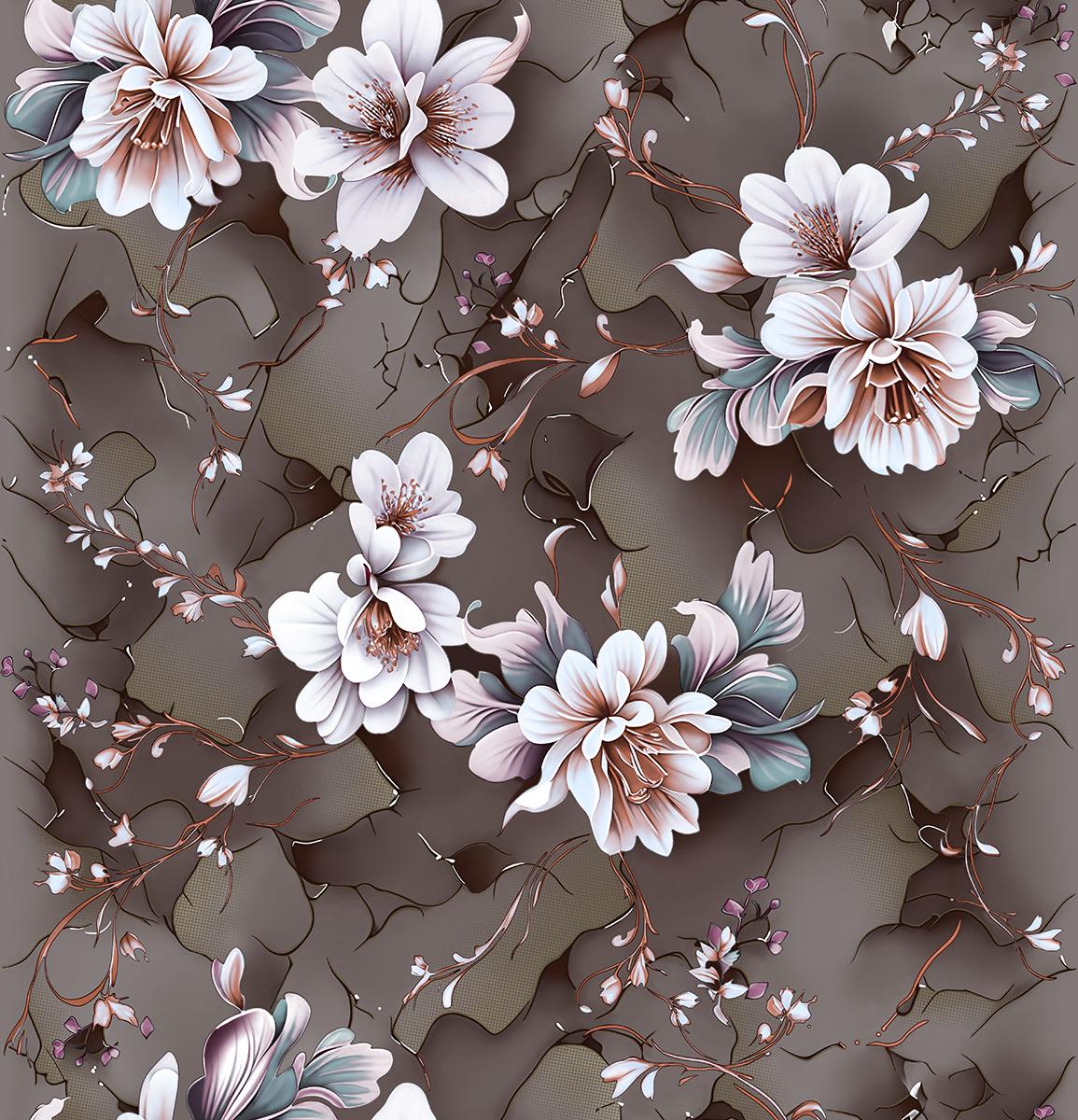 Обои бумажные дуплекс Континент Мариса Коричневый (163)