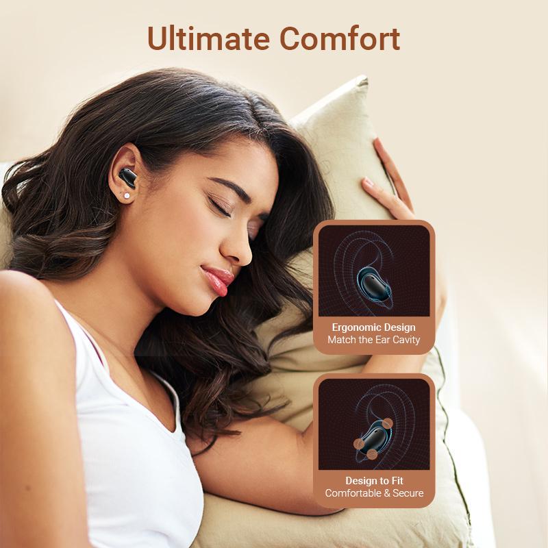 Навушники бездротові Vention Tiny T11 Bluetooth 5.3 з AI-шумозаглушенням TWS 13 мм 25 год відтверення AAC/SBC Hi-Fi Чорний (NBJB0) - фото 5 Навушники бездротові Vention Tiny T11 Bluetooth 5.3 з AI-шумозаглушенням TWS 13 мм 25 год відтверення AAC/SBC Hi-Fi Чорний (NBJB0) - фото 5