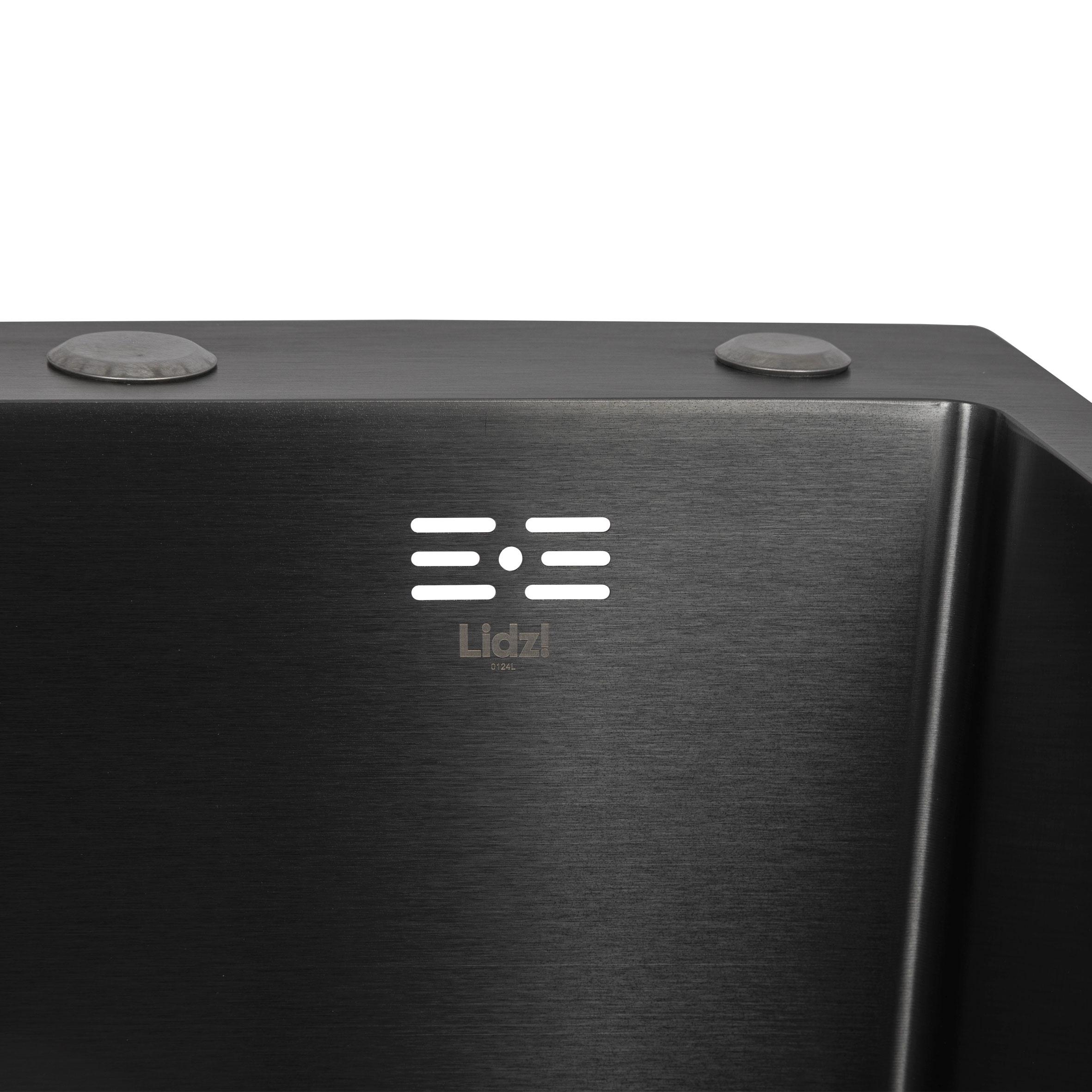 Мийка для кухні інтегрована Lidz Handmade H7849BL Brushed Black PVD крило ліворуч з дозатором 3/1 мм (31022579) - фото 3 Мийка для кухні інтегрована Lidz Handmade H7849BL Brushed Black PVD крило ліворуч з дозатором 3/1 мм (31022579) - фото 3