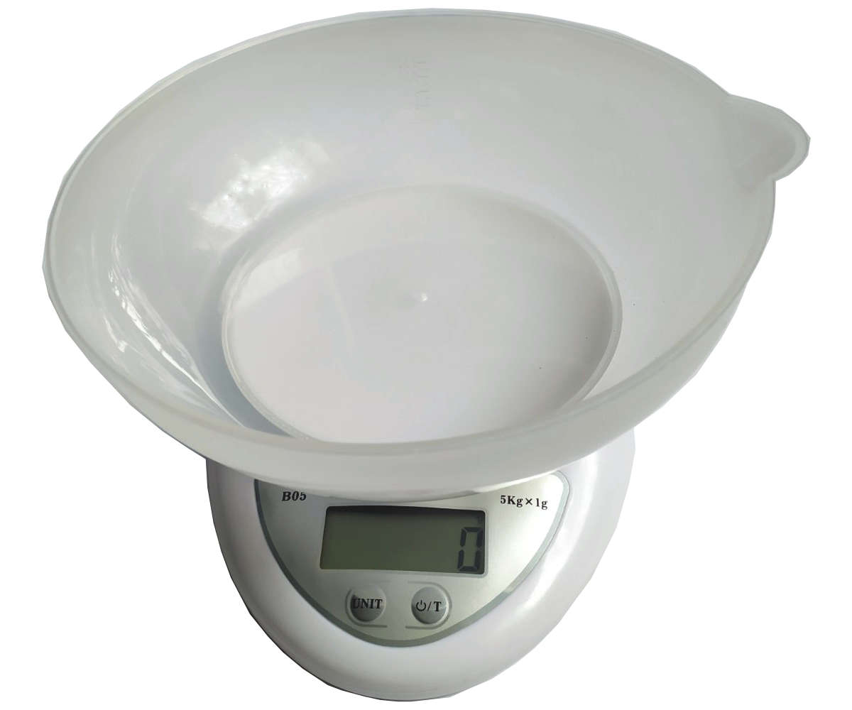 Весы кухонные электронные 5 кг с чашей Белый (5723) Весы кухонные электронные 5 кг с чашей Белый (5723)