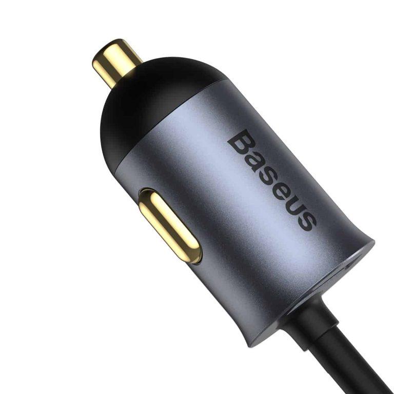 Автомобільний зарядний пристрій Baseus Share Together PPS 3xUSB+Type-C 1,5 м Сірий - фото 5