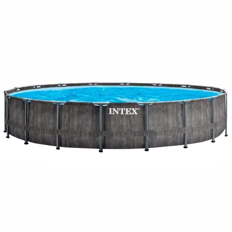 Бассейн каркасный круглый Intex 26744-0 Prism Frame 549х122 см Серый (147-9-26744-0)