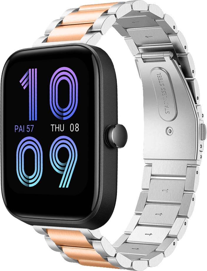 Металлический Ремешок Shain Line для Amazfit Bip 3 Silver Rose (28131-68)