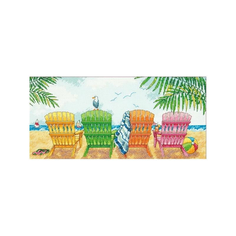 Набор для вышивания крестиком Dimensions 70-35325 Beach Chairs (18527)