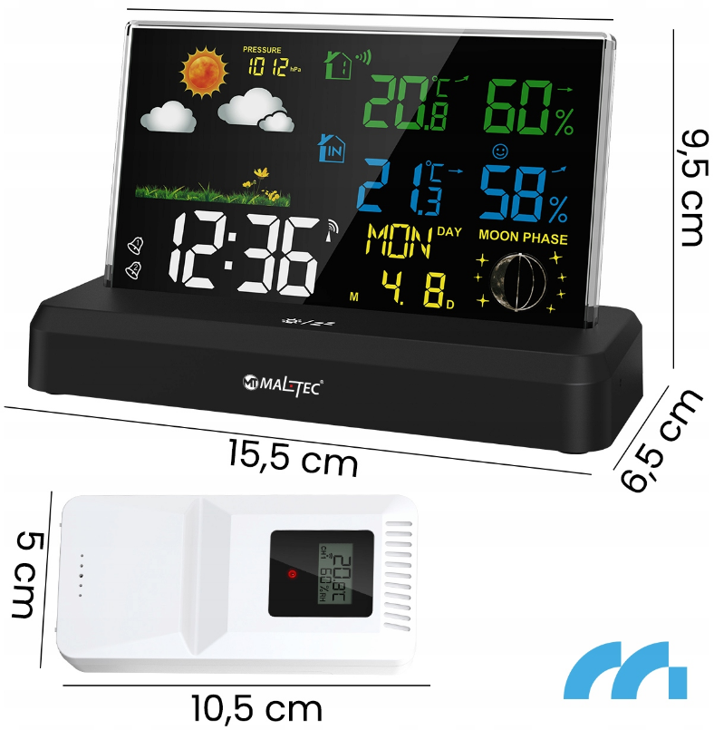 Метеостанция беспроводная Maltec Daily2000M (2451698282) - фото 7