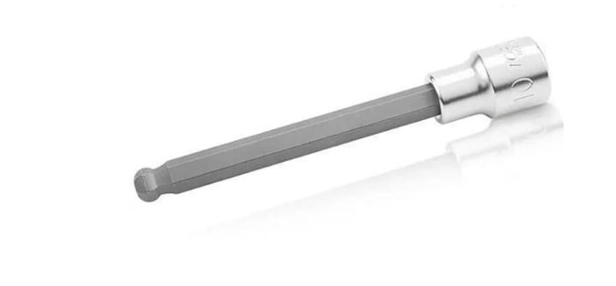 Насадка шестигранник 1/2" Toptul BCSA1606 HEX 6 мм 140 мм з кулею Насадка шестигранник 1/2" Toptul BCSA1606 HEX 6 мм 140 мм з кулею