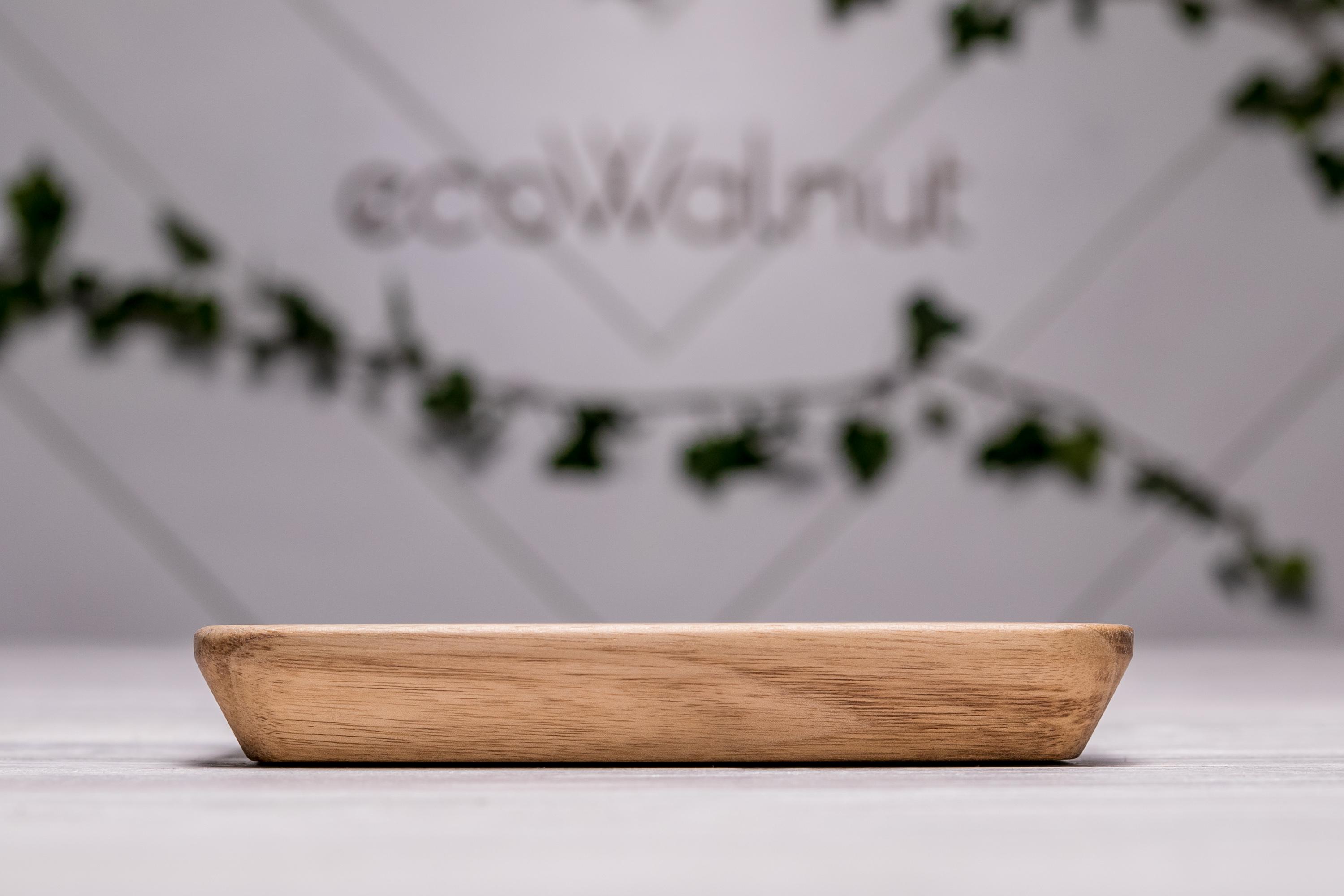 Деревянная пиала на подарок с персонализацией EcoWalnut для еды (EK-27) - фото 7