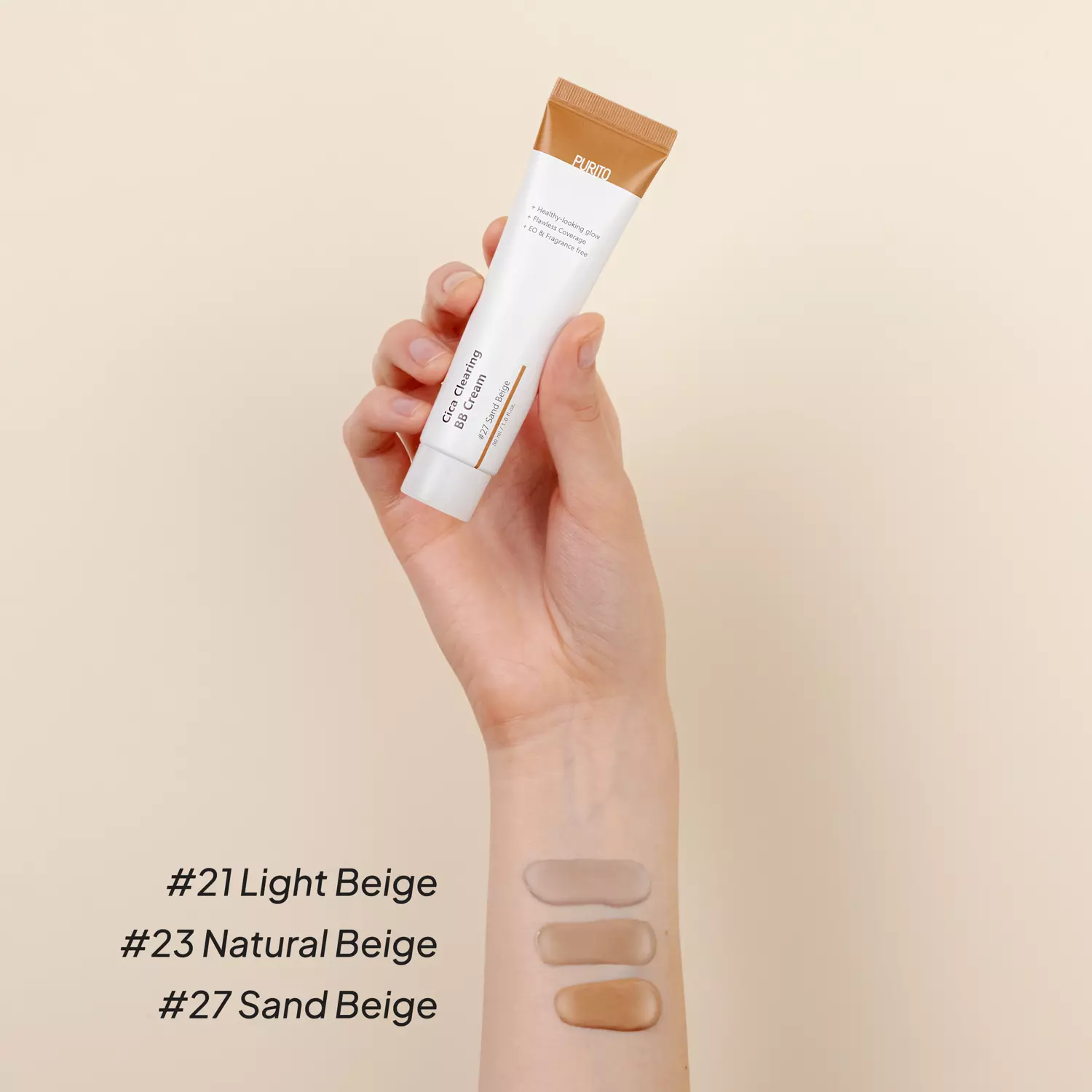 Крем BB Purito Cica Clearing №23 с экстрактом центеллы 30 мл Natural Beige - фото 3