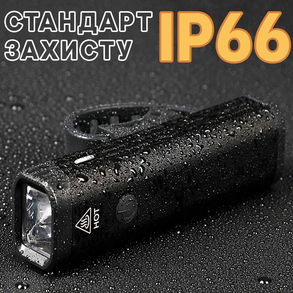 Ліхтар-фара велосипедна PHOENIX EOS210 400LM 2000 mAh Чорний (PHX-EOS210-4894) - фото 2