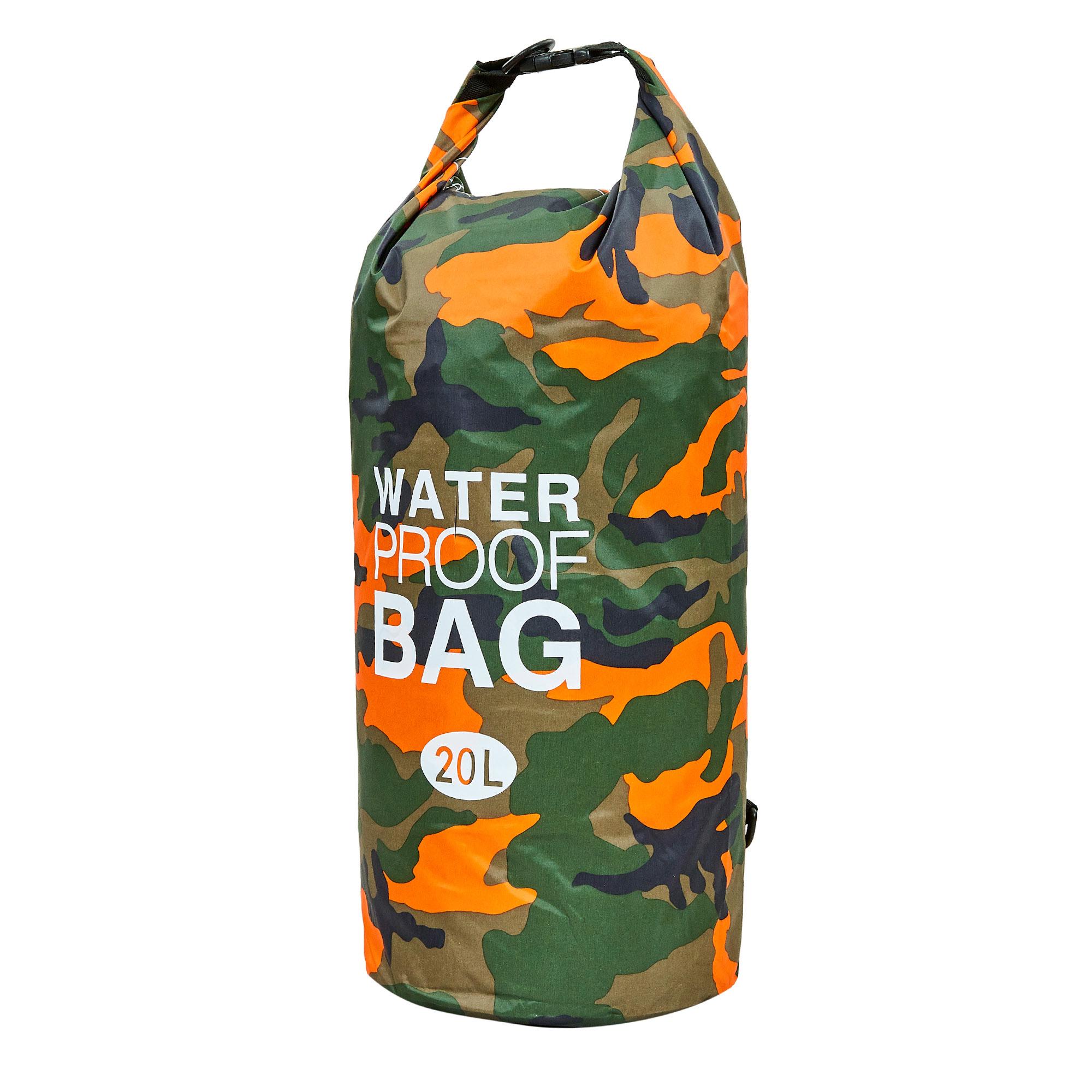 Водонепроникний гермомішок SP-Sport Waterproof Bag TY-6878-20 20 л Мілітарі/Оранж (NA001440)