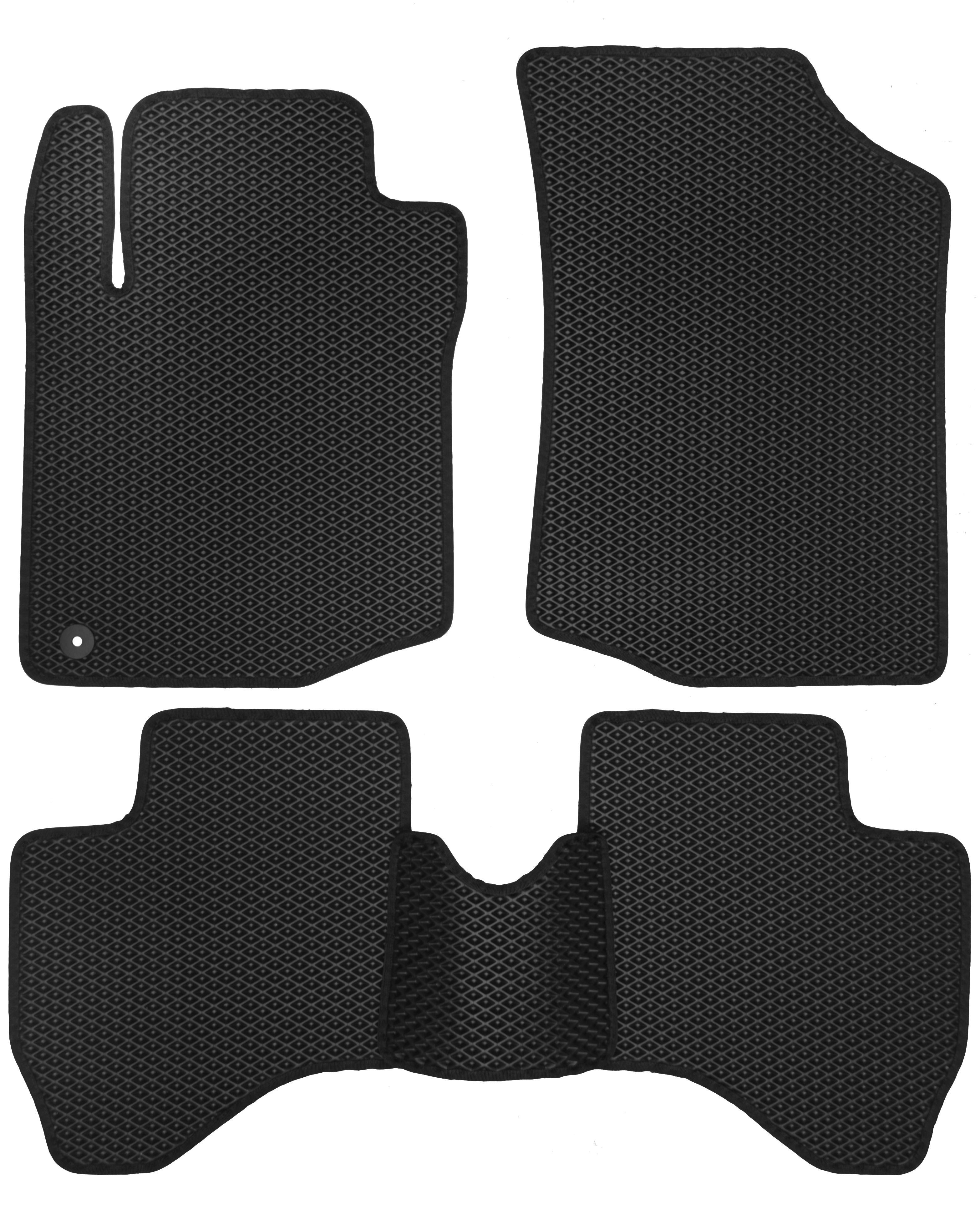 Коврики в салон Kinetic для Toyota Aygo 2005-2014 EVA-полимерные Черный (150594)