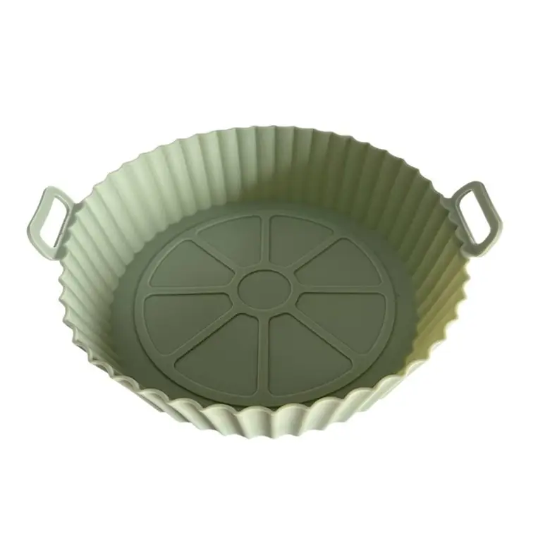 Форма в аерогриль кругла силіконова 19145 20х20х5 см Бежевий (8-6-5117154)