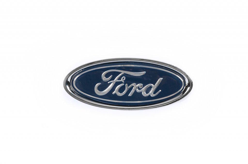 Эмблема передняя 2013-2017 112 мм/47 мм Davs Auto для Ford Courier 2014-2023 гг. abs-пластик Синий