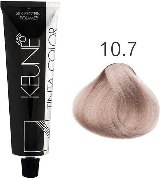 Краска для волос стойкая Keune Tinta Color 10.7 Lightest Violet Blonde 60 мл