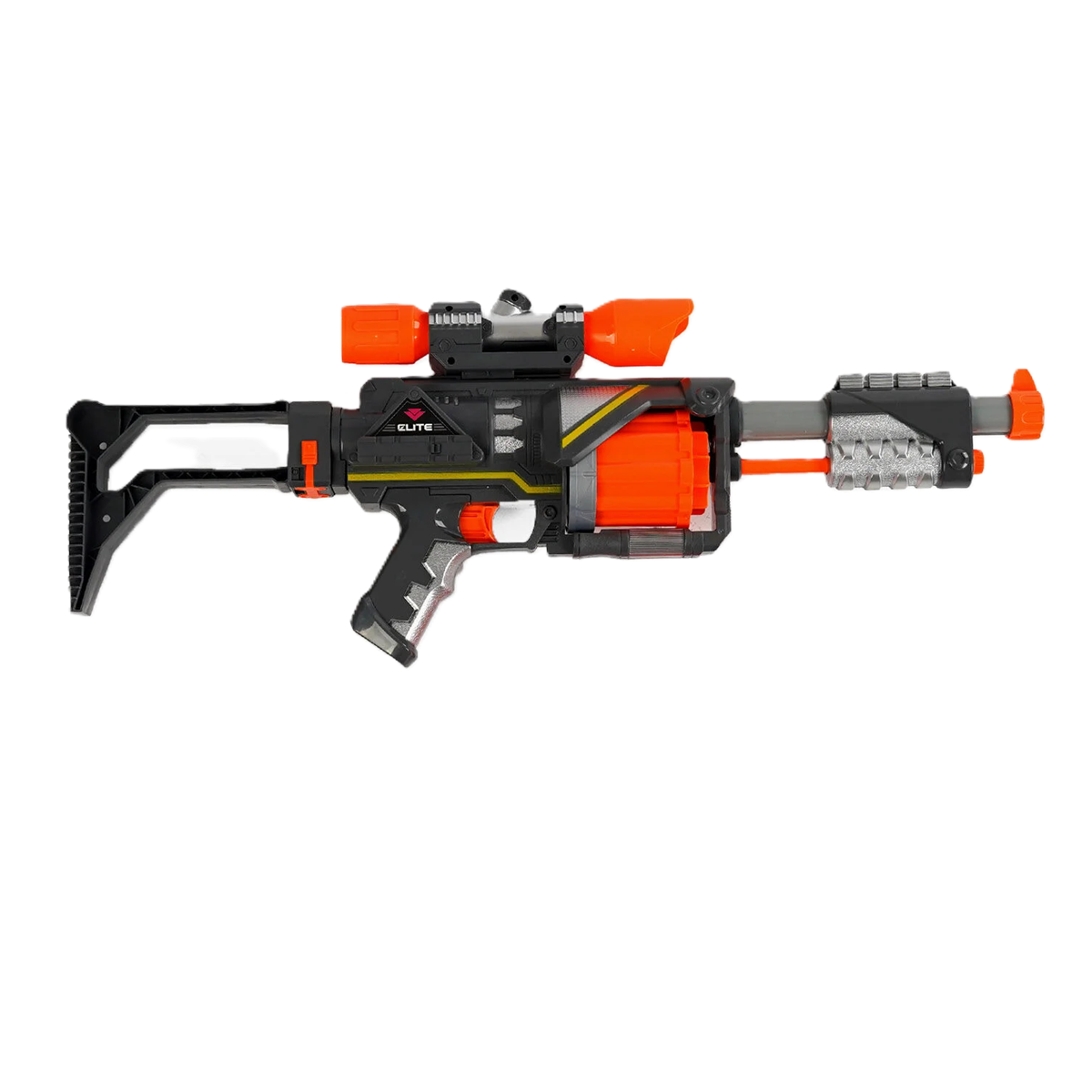 Детский автомат SB 576 8 стреляет мягкими патронами/механический принцип работы/бумажные мишени/20 патронов (159778)