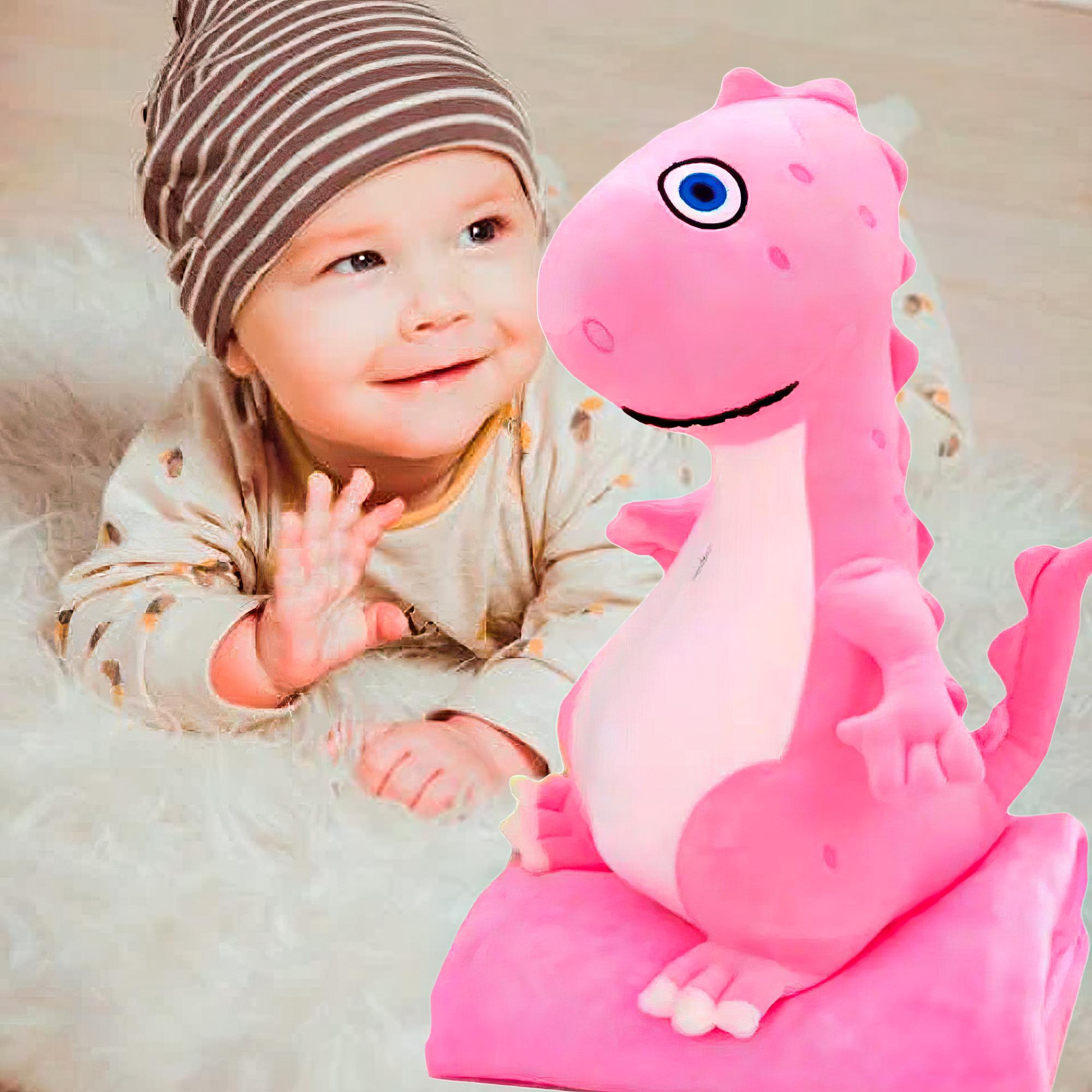 М'яка іграшка Дракончик з теплим пледом Рожевий (HA-7) - фото 2