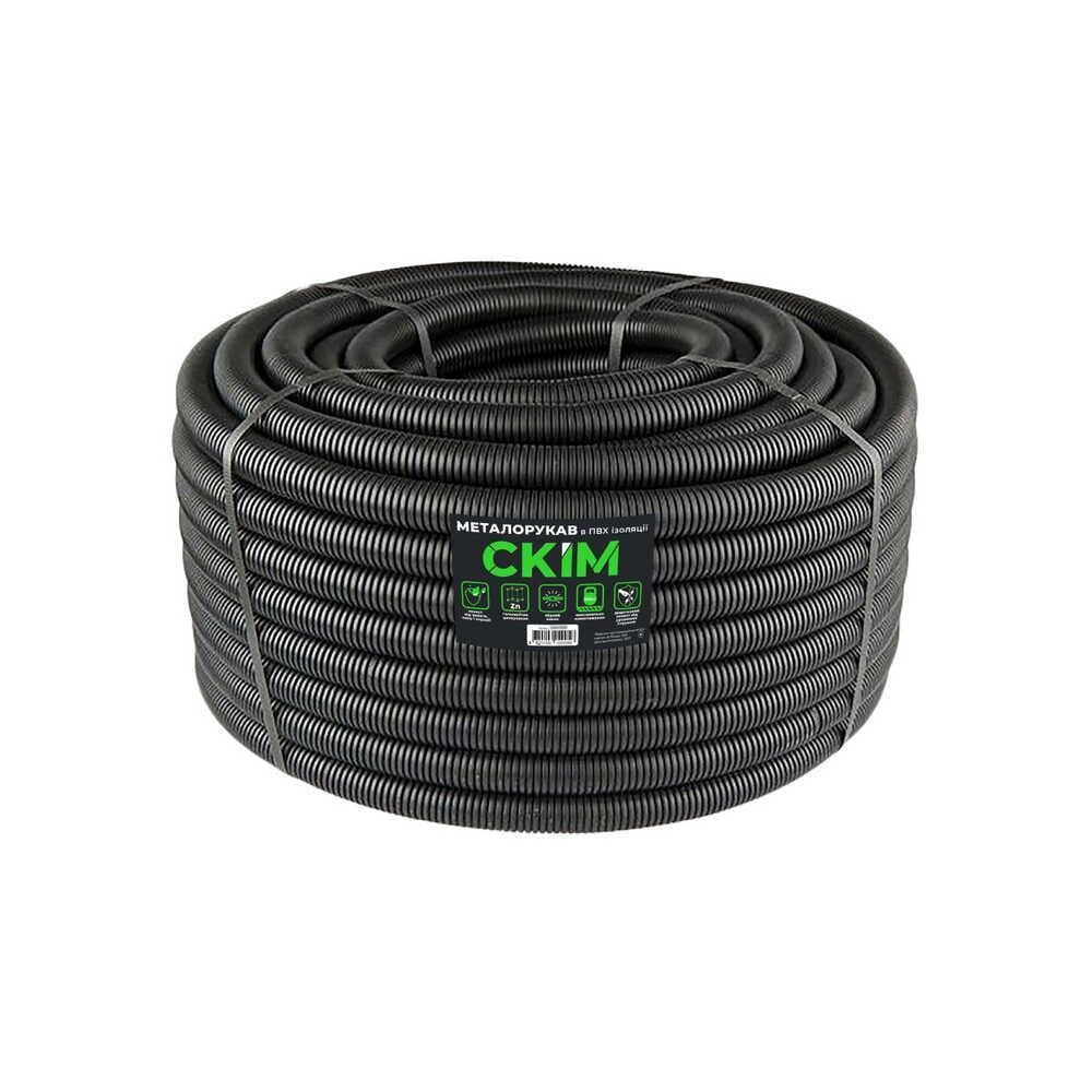 Металлорукав СКІМ ПВХ изоляцией и протяжкой 26 мм 25 м (28334189)