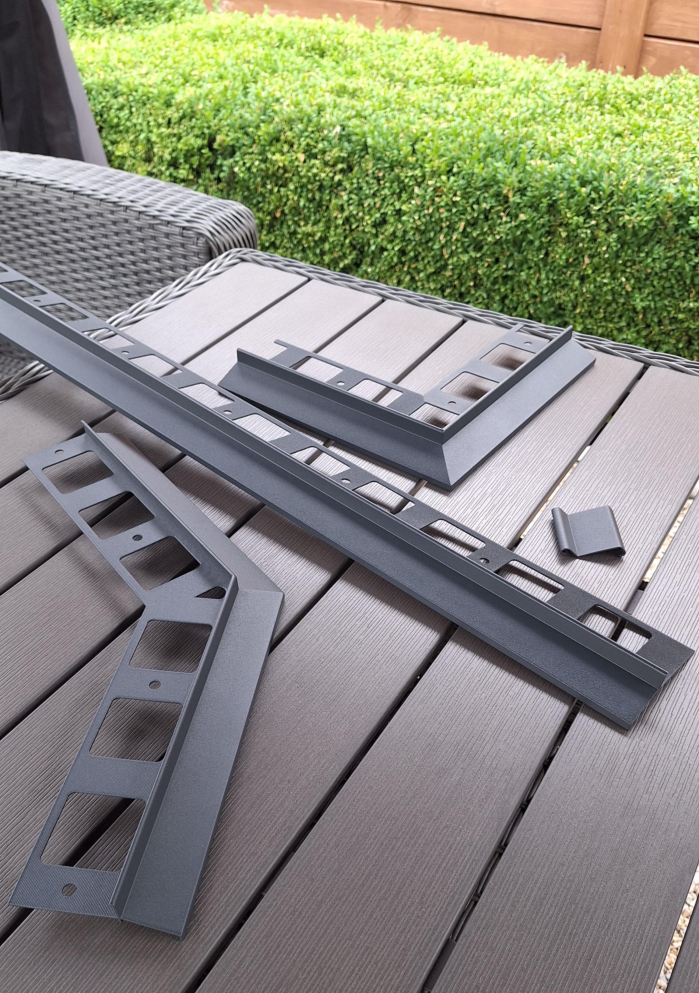 Алюмінієвий капельник відлив MAXI під плитку для відкритого балкона/тераси 2 м Графіто-антрацитовий матовий (18375577) - фото 5 Алюмінієвий капельник відлив MAXI під плитку для відкритого балкона/тераси 2 м Графіто-антрацитовий матовий (18375577) - фото 5