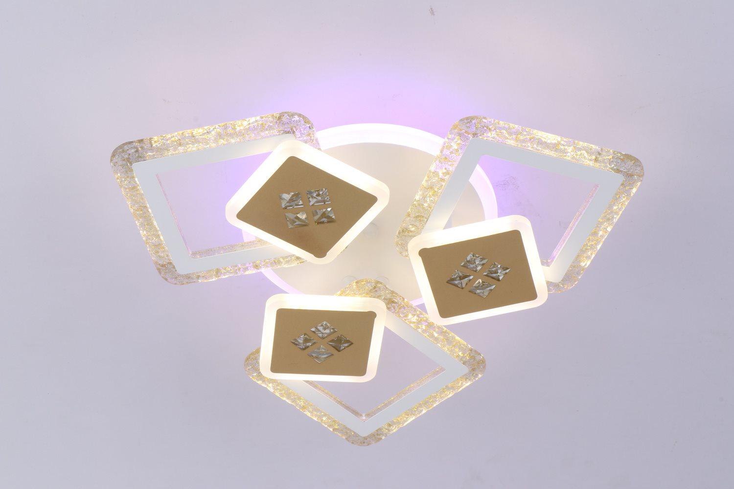 Люстра светодиодная с пультом Valeso V K39940-3+3+1 White/Gold (000036405) - фото 4 Люстра светодиодная с пультом Valeso V K39940-3+3+1 White/Gold (000036405) - фото 4