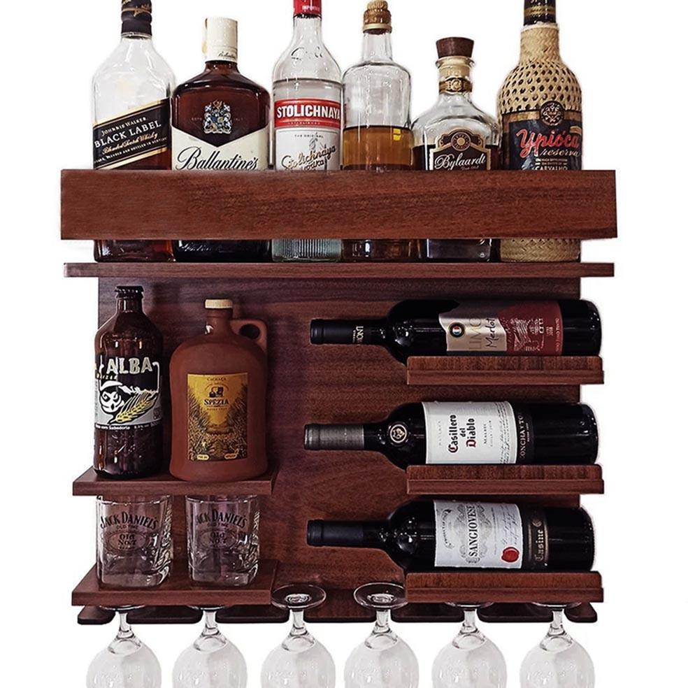 Полка для вина настенная из дерева Шикоту Савоярди (ПНК-015015)