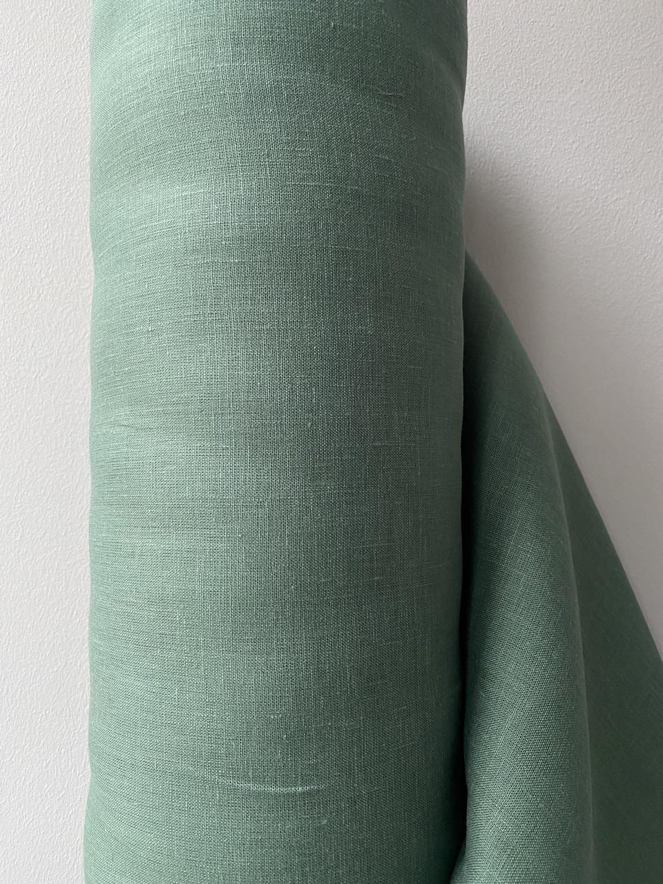 Ткань LINEN PLUS 100% лен 150 см 176 Зеленый - фото 7 Ткань LINEN PLUS 100% лен 150 см 176 Зеленый - фото 7