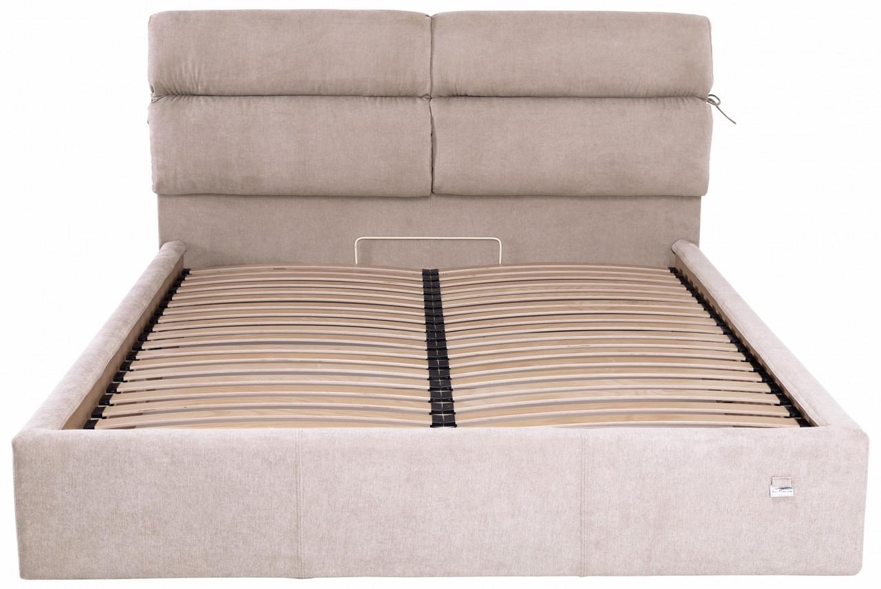 Кровать двуспальная Edinburgh Comfort Rosto 13 с подъемным механизмом и нишей для белья 160х200 см Бежевый