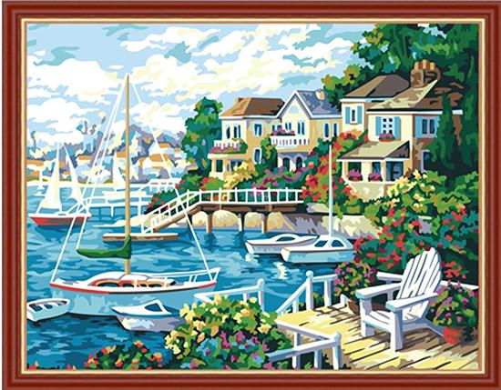 Картина по номерам Идейка Солнечный причал 40x50 см (skl-КНО210)