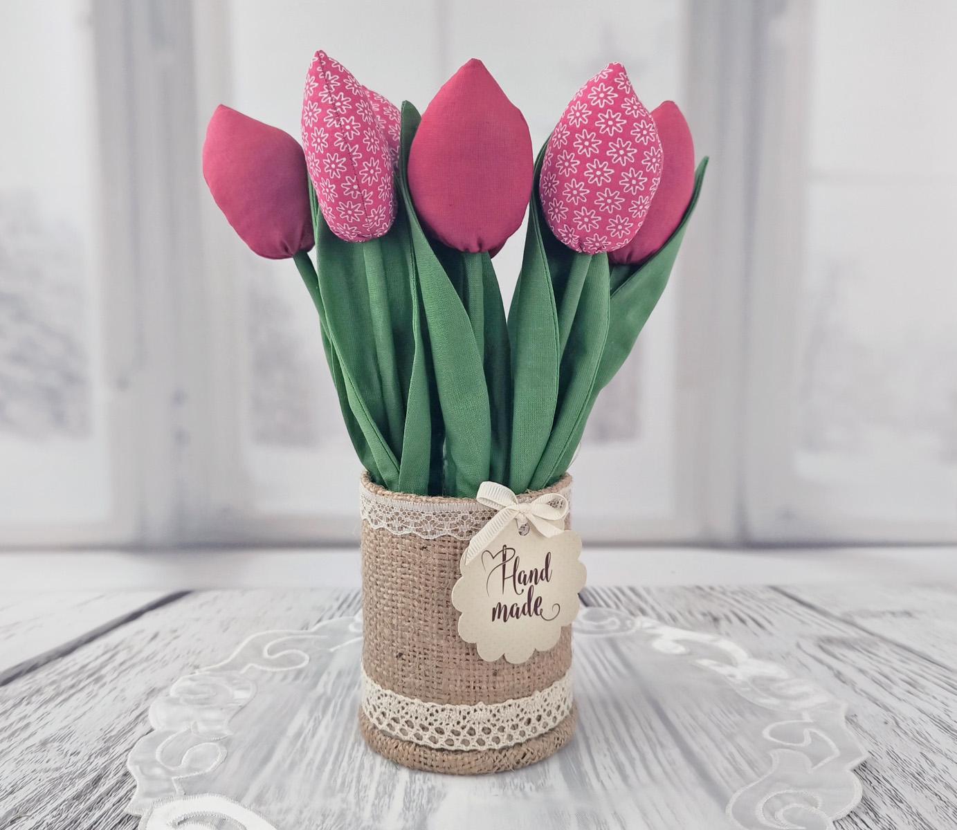 Искусственные тюльпаны тильда в кашпо Бордовый (1618585909) Искусственные тюльпаны тильда в кашпо Бордовый (1618585909)