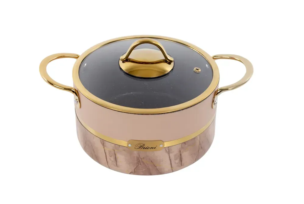 Каструля антипригарна Brioni Selection Plus Biege 20 см 2,7 л