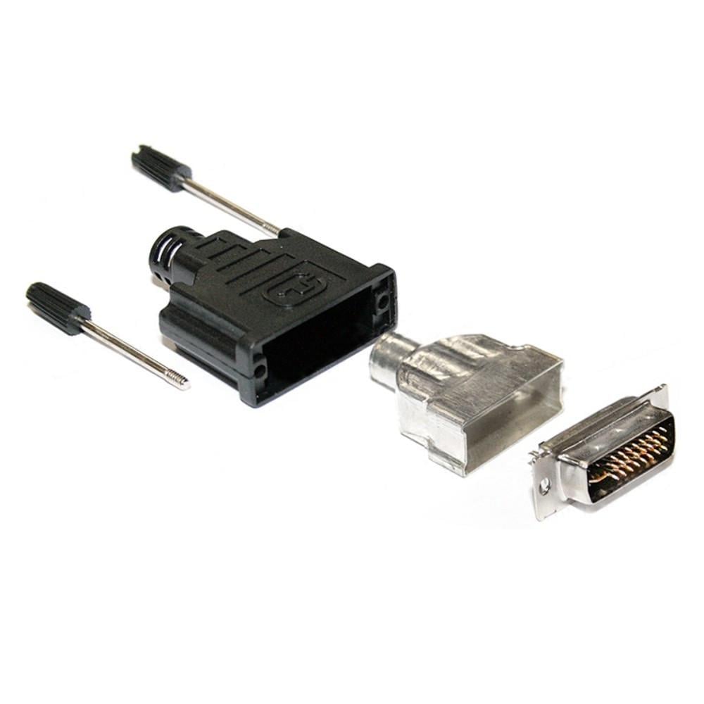 Разъем кабельный I-Taki DVI штекер с корпусом удлиненные винты 29 контактов до 9,0 мм (000000330)