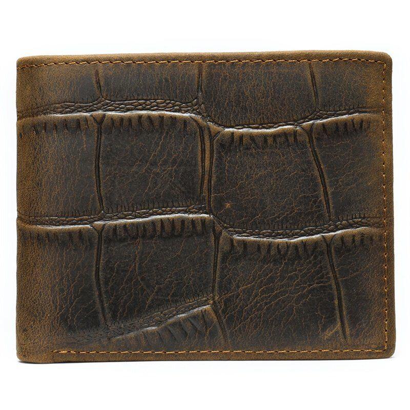 Кошелек мужской кожаный Vintage 20042 для карточек и документов Коричневый (168-136-20042)
