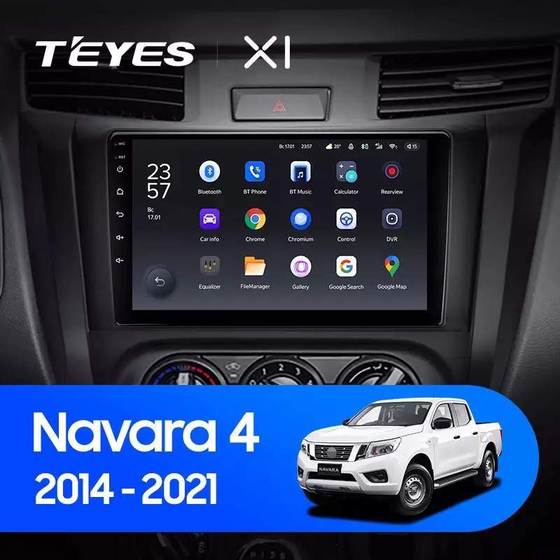 Автомагнітола штатна Teyes для Nissan Navara D23 IV 4 2014-2021 Android X1 2+32G Wi-Fi/4G варіант B (1668770424) - фото 2