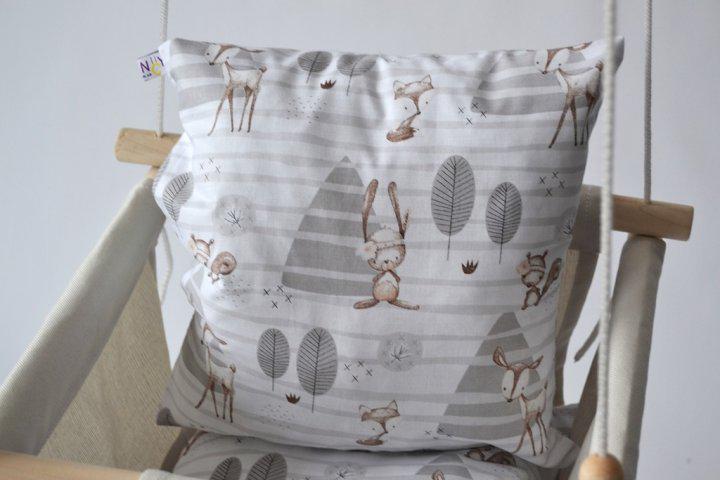 Дитяча гойдалка Infancy Індійські мотиви Молочний (9900317) - фото 3 Дитяча гойдалка Infancy Індійські мотиви Молочний (9900317) - фото 3