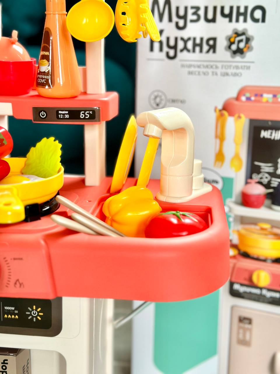 Кухня детская TK Веселые Приключения 68186 с украинской озвучкой/водой/ имитацией закипания 43 пр. (1528392494) - фото 5 Кухня детская TK Веселые Приключения 68186 с украинской озвучкой/водой/ имитацией закипания 43 пр. (1528392494) - фото 5