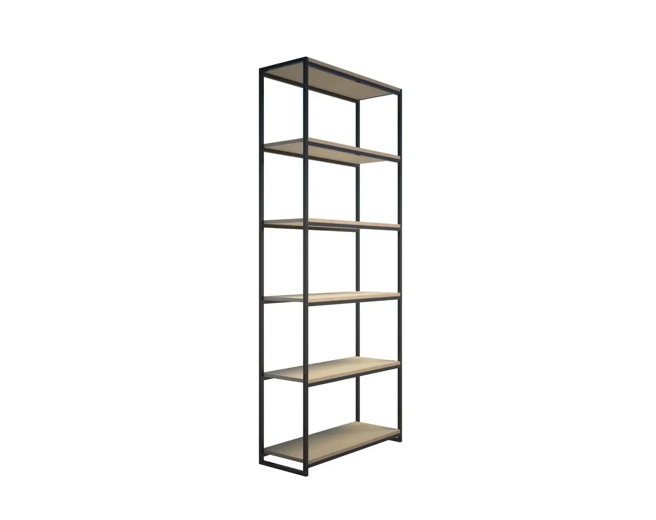 Стеллаж узкий Loft NS-1662 с полками для работы и кабинета Черный (3075780119)