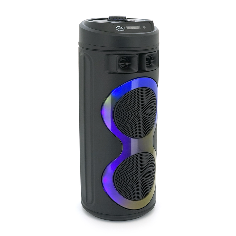 Колонка акустическая с подсветкой ZQS6220 2x10W с аккумулятором и USB (YUT_V10771)