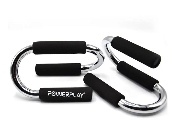 Упоры для отжиманий PowerPlay 4318 Push-Up Bars Stell металлические S-образные (PP_4318)