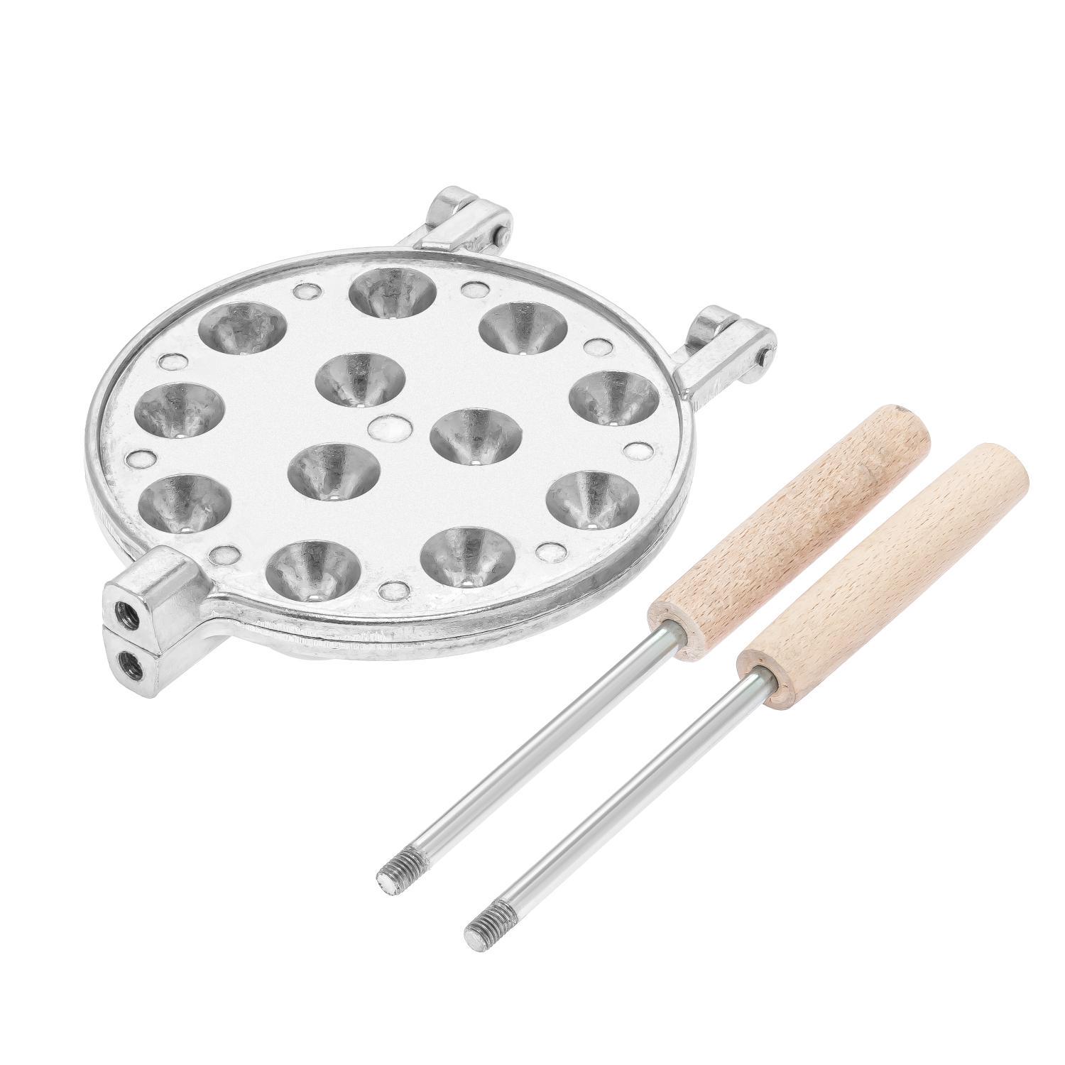 Форма для выпекания орешков ХЕАЗ на 12 половинок орехов со съемными ручками (87441) - фото 6 Форма для выпекания орешков ХЕАЗ на 12 половинок орехов со съемными ручками (87441) - фото 6