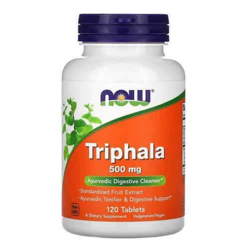 Трифала NOW Triphala 500 мг 120 таблеток (NOW-04764)