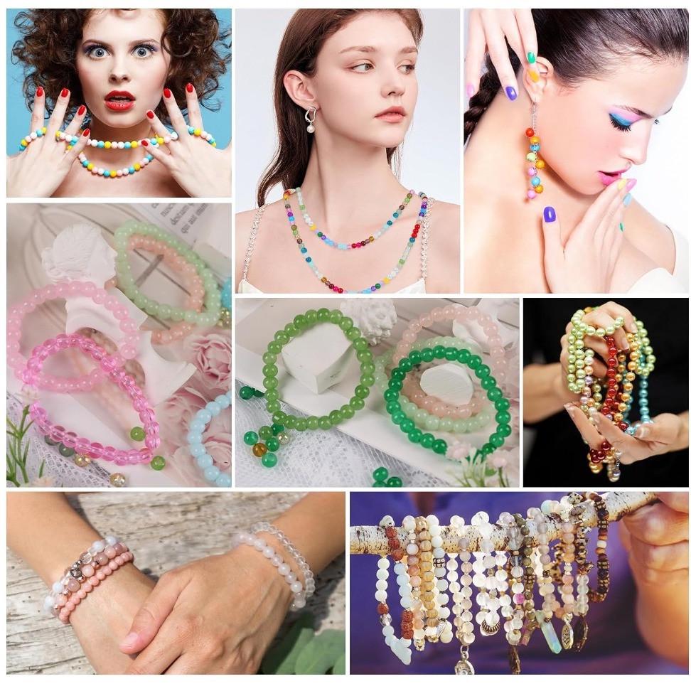 Набор стеклянных бусин для украшений и творчества YX-0007 1400 шт. 28 цветов Ø 6 мм (137765) - фото 9