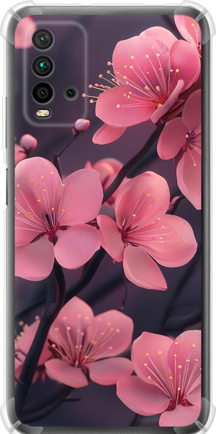 Чехол на Xiaomi Redmi 9T Пурпурная сакура (6075sp-2257-42517) Чехол на Xiaomi Redmi 9T Пурпурная сакура (6075sp-2257-42517)